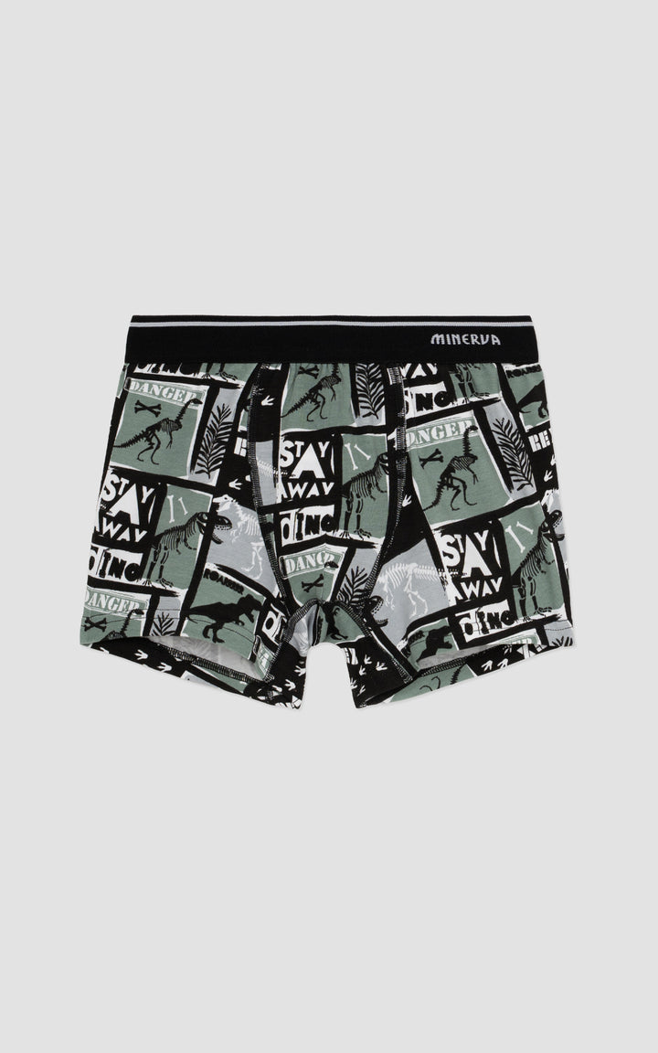 Παιδικό Boxer Σετ 2τμχ Μπλε-Πετρόλ Minerva Game Over