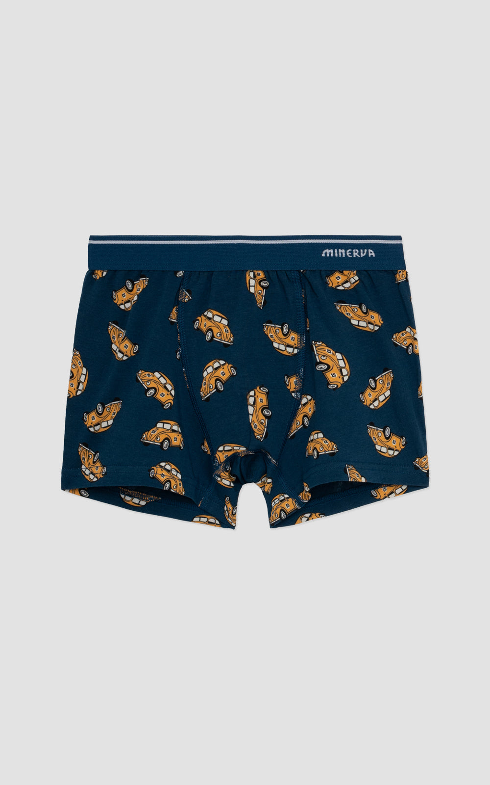 Παιδικό Boxer Σετ 2τμχ Μπλε Σκούρο Minerva Car Beetle