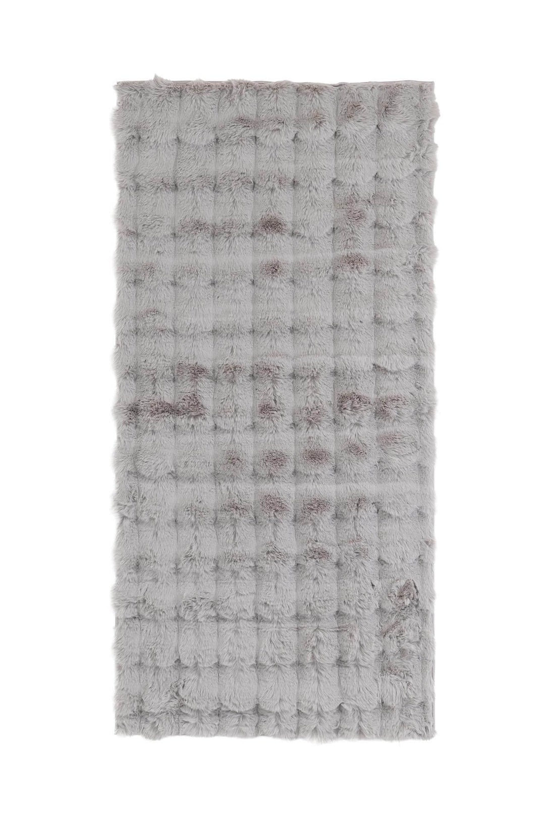Γούνινο χαλί Bunny Canvas της Royal Carpet σε γκρι, σε ολόκληρη όψη, με απαλή γούνινη υφή και εμφανή υφή επιφάνειας.