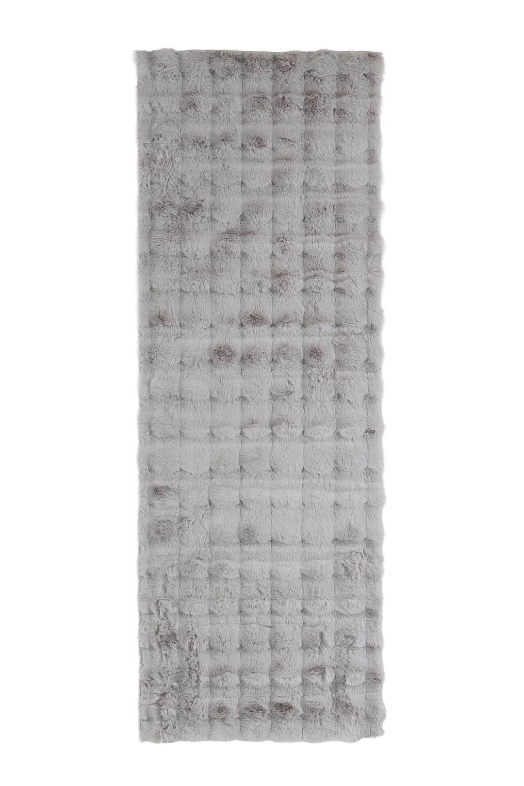Γούνινο χαλί Bubble Canvas της Royal Carpet σε γκρι, σε ολόκληρη όψη, με απαλή γούνινη υφή και εμφανή υφή επιφάνειας.