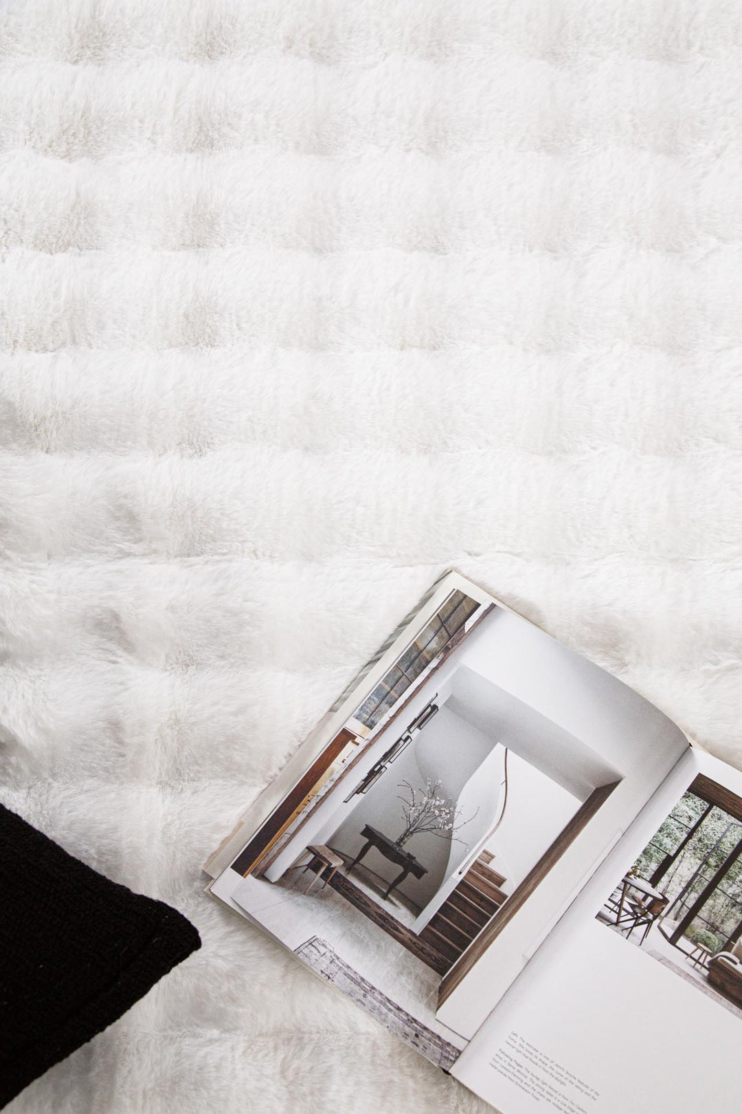 Γούνινο Χαλί Λευκό Συνθετικη Γούνα Bubble Royal Carpet 1.60X2.30