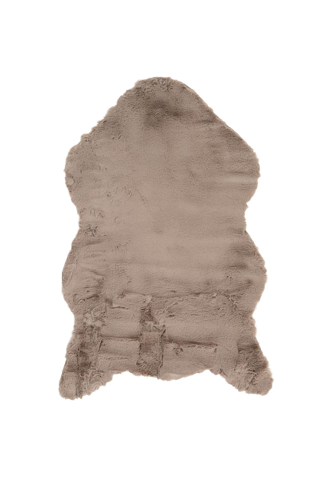 Γούνινο χαλί Bunny Canvas της Royal Carpet σε σκούρο εκρού, σε ολόκληρη όψη, με απαλή γούνινη υφή και εμφανή υφή επιφάνειας.