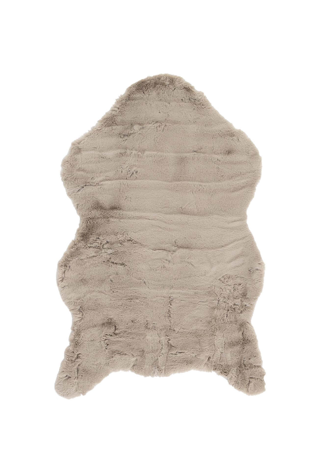 Γούνινο χαλί Bunny Canvas της Royal Carpet σε ουδέτερη απόχρωση, σε ολόκληρη όψη, με απαλή γούνινη υφή και εμφανή υφή επιφάνειας.