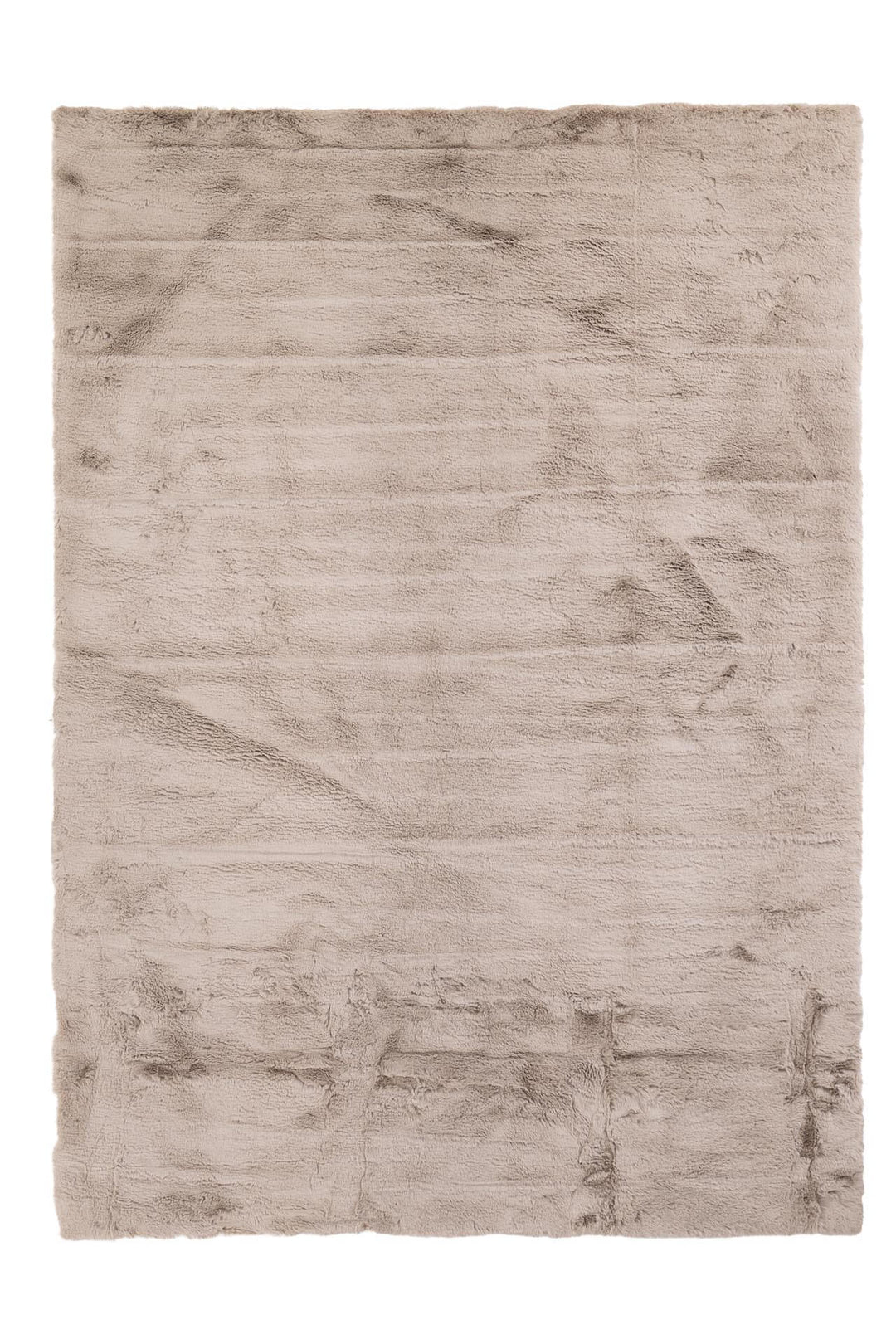 Γούνινο χαλί Bunny Canvas της Royal Carpet σε ουδέτερη απόχρωση, σε ολόκληρη όψη, με απαλή γούνινη υφή και εμφανή υφή επιφάνειας.