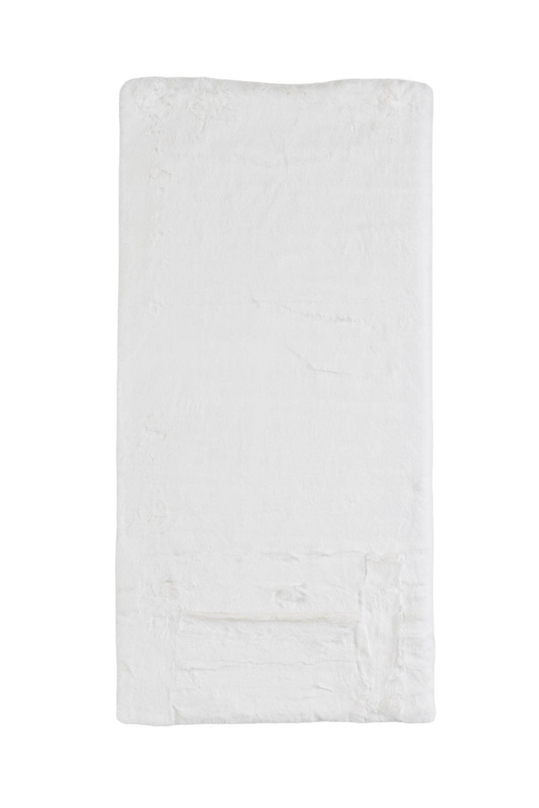 Γούνινο χαλί Bunny Canvas της Royal Carpet σε λευκό, σε ολόκληρη όψη, με απαλή γούνινη υφή και εμφανή υφή επιφάνειας.