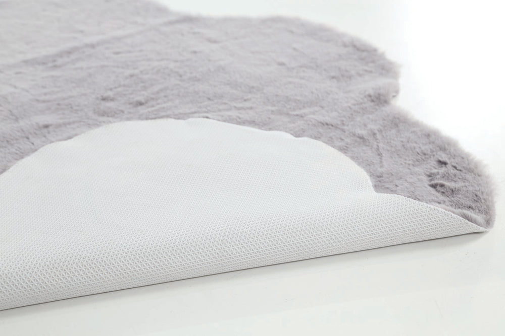 Παιδικό Γούνινο Χαλί Γκρι Αστέρι Bunny Kids Royal Carpet 1.00X1.00