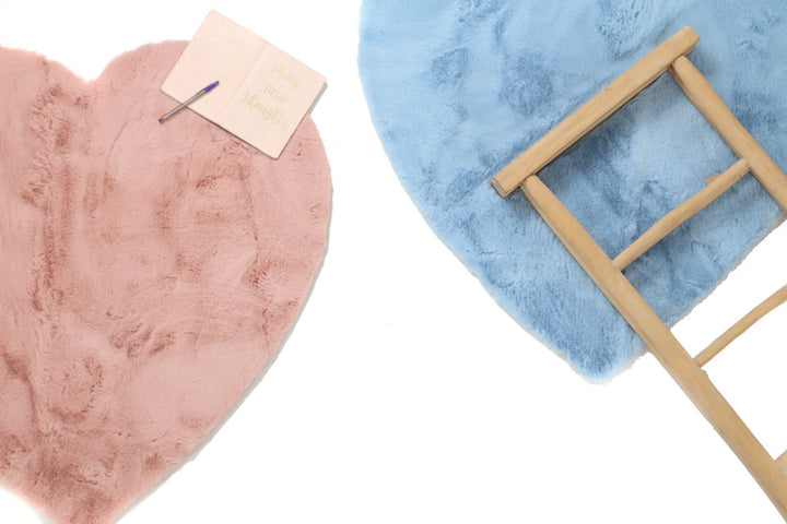 Παιδικό Γούνινο Χαλί Ροζ Καρδιά Bunny Kids Royal Carpet 1.00X1.00