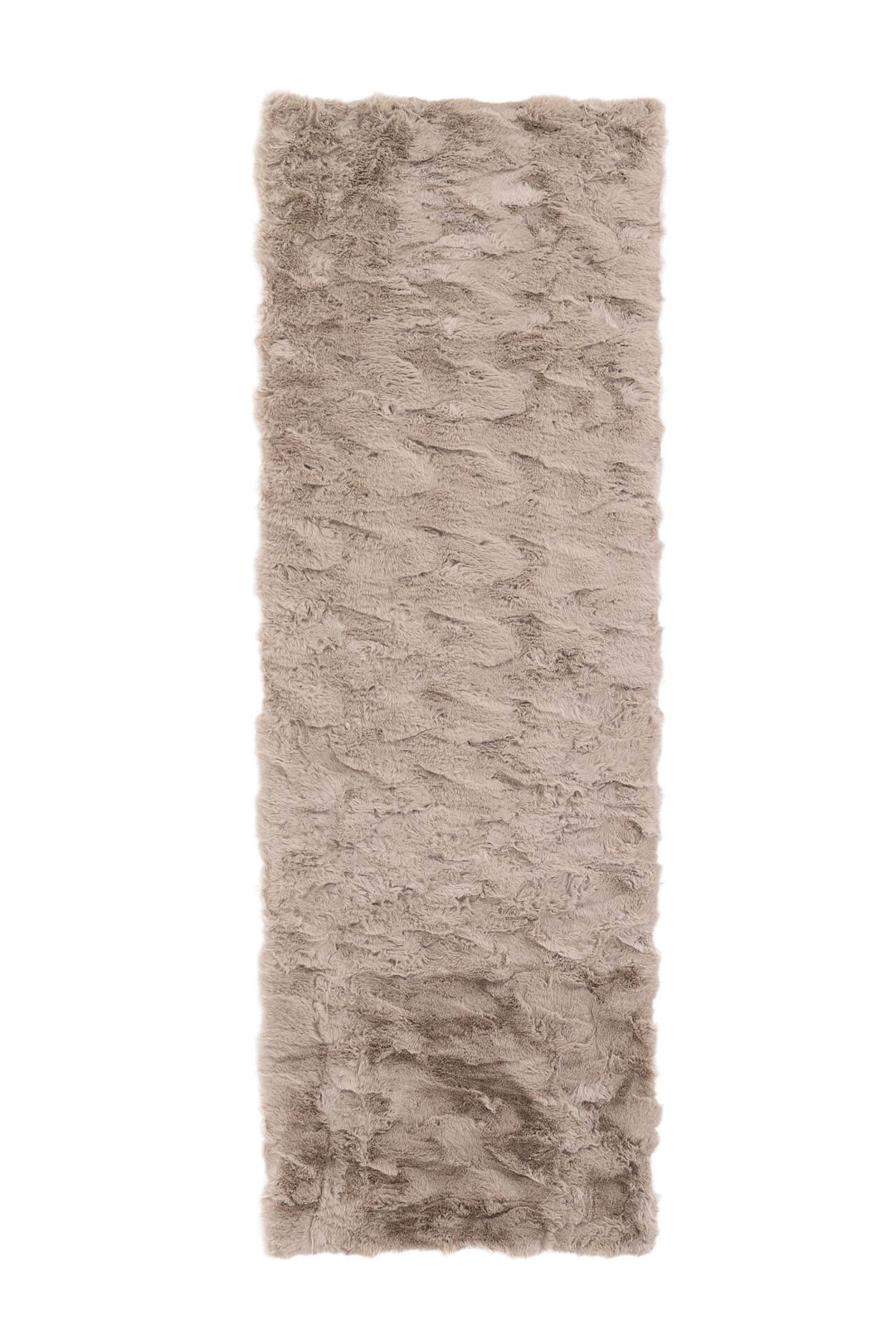 Γούνινο χαλί Royal Carpet της Royal Carpet σε ουδέτερη απόχρωση, σε ολόκληρη όψη, με απαλή γούνινη υφή και εμφανή υφή επιφάνειας.