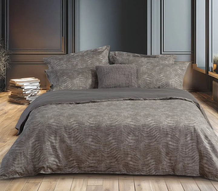 Σετ Σεντόνια Υπέρδιπλα Γκρι Zesten 240Χ270 Nef-Nef Homeware