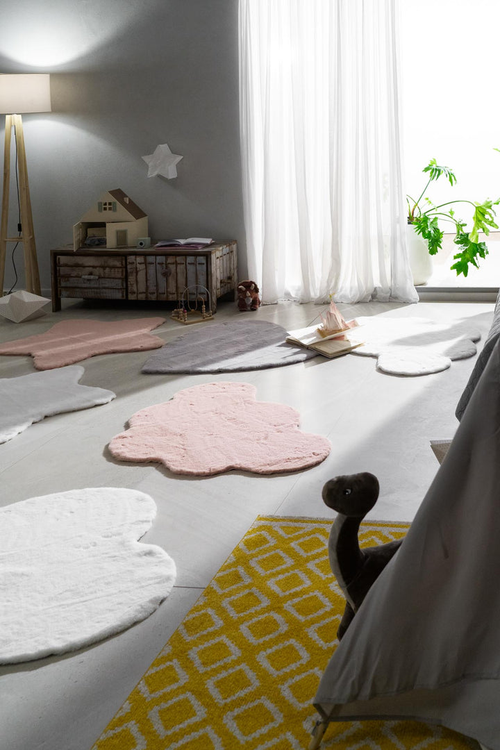 Παιδικό Γούνινο Χαλί Ροζ Σύννεφο Bunny Kids Royal Carpet 0.80X1.20