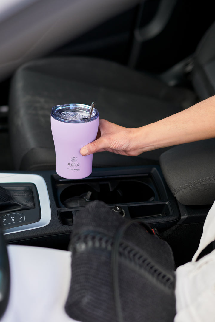 Estia Ποτήρι Θερμός Save The Aegean Λιλά Lavender Purple Coffee Mug