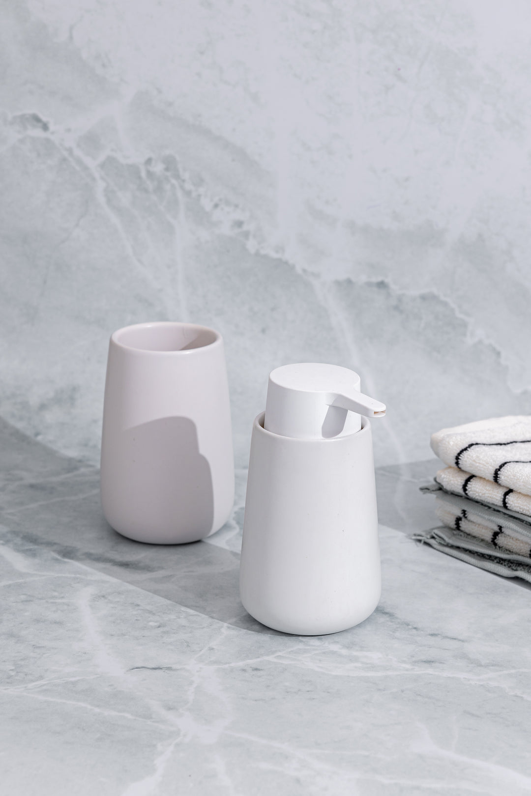 Estia Ποτηράκι Μπάνιου Κεραμικό Λευκό Fjord White