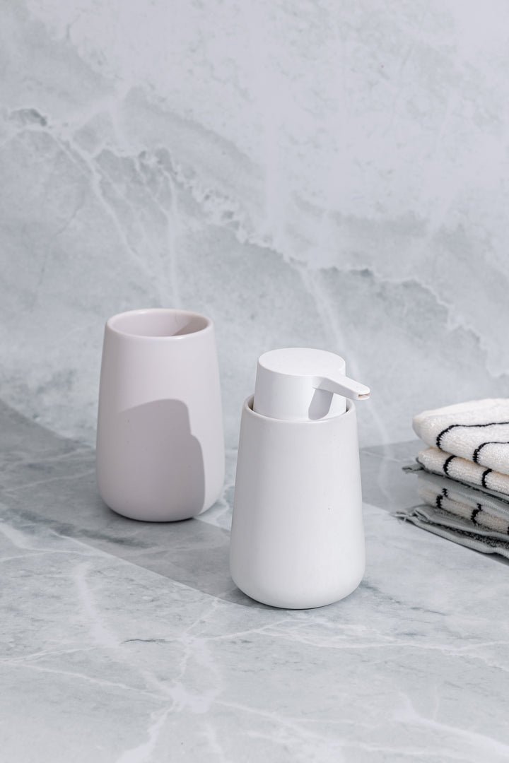 Estia Ποτηράκι Μπάνιου Κεραμικό Λευκό Fjord White