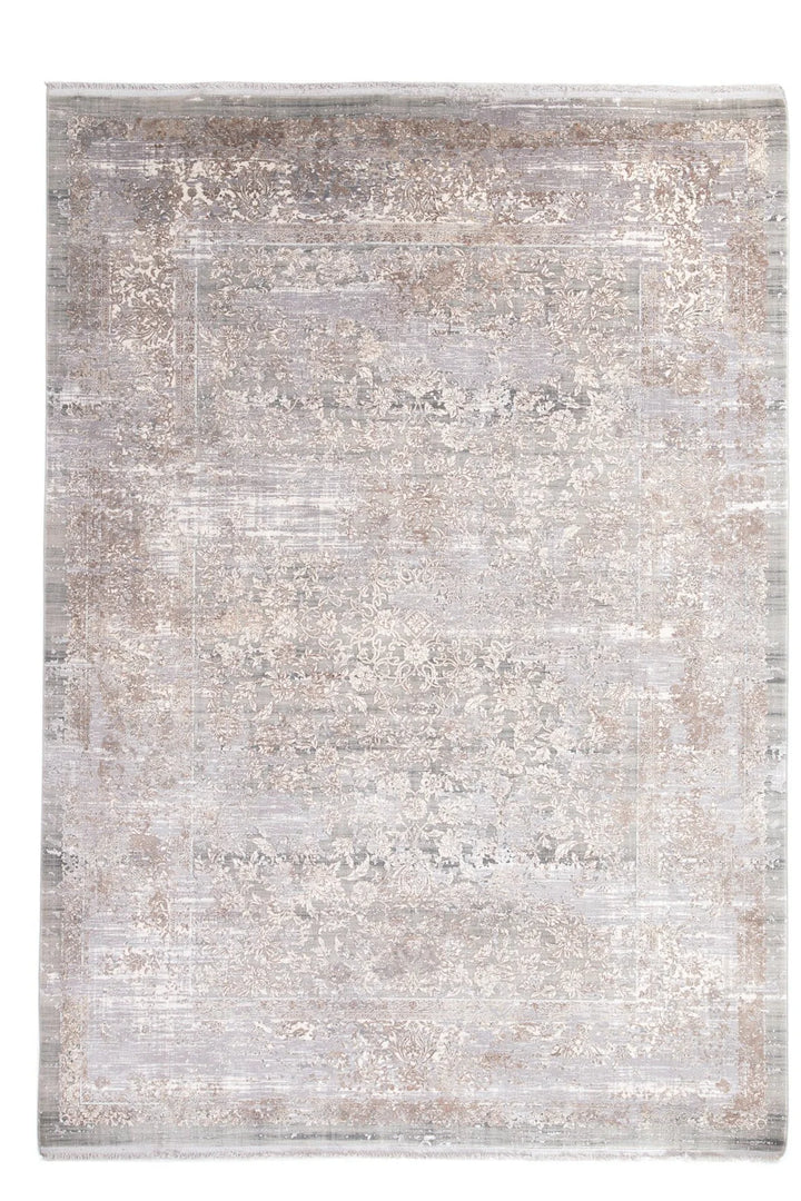 Vintage Χαλί Γκρι-Μπεζ Bamboo Silk Royal Carpet 240X350 (5987A1)