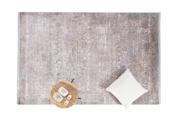 Vintage Χαλί Γκρι-Μπεζ Bamboo Silk Royal Carpet 240X350 (5987A1)