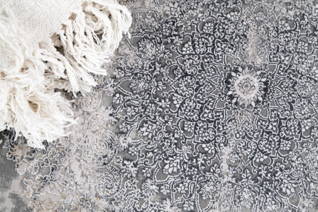 Vintage Χαλί Ανθρακί Bamboo Silk Royal Carpet 200X300 (5988C)