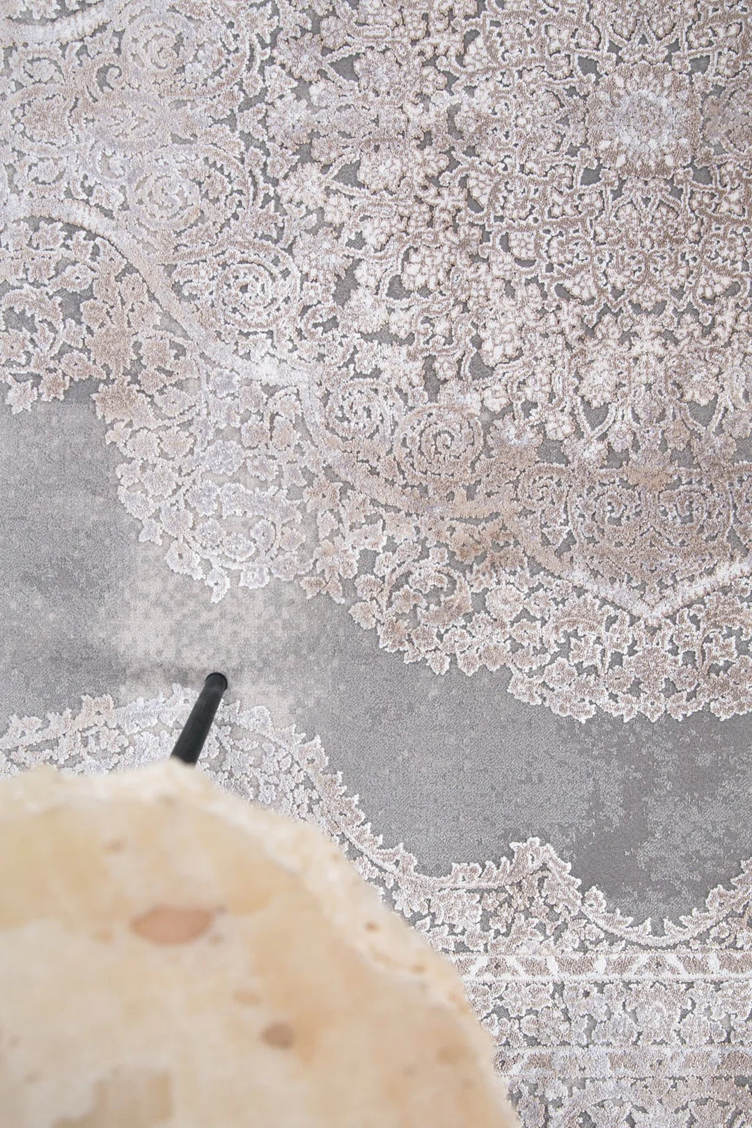 Vintage Χαλί Γκρι-Μπεζ Bamboo Silk Royal Carpet 200X300 (5988D)