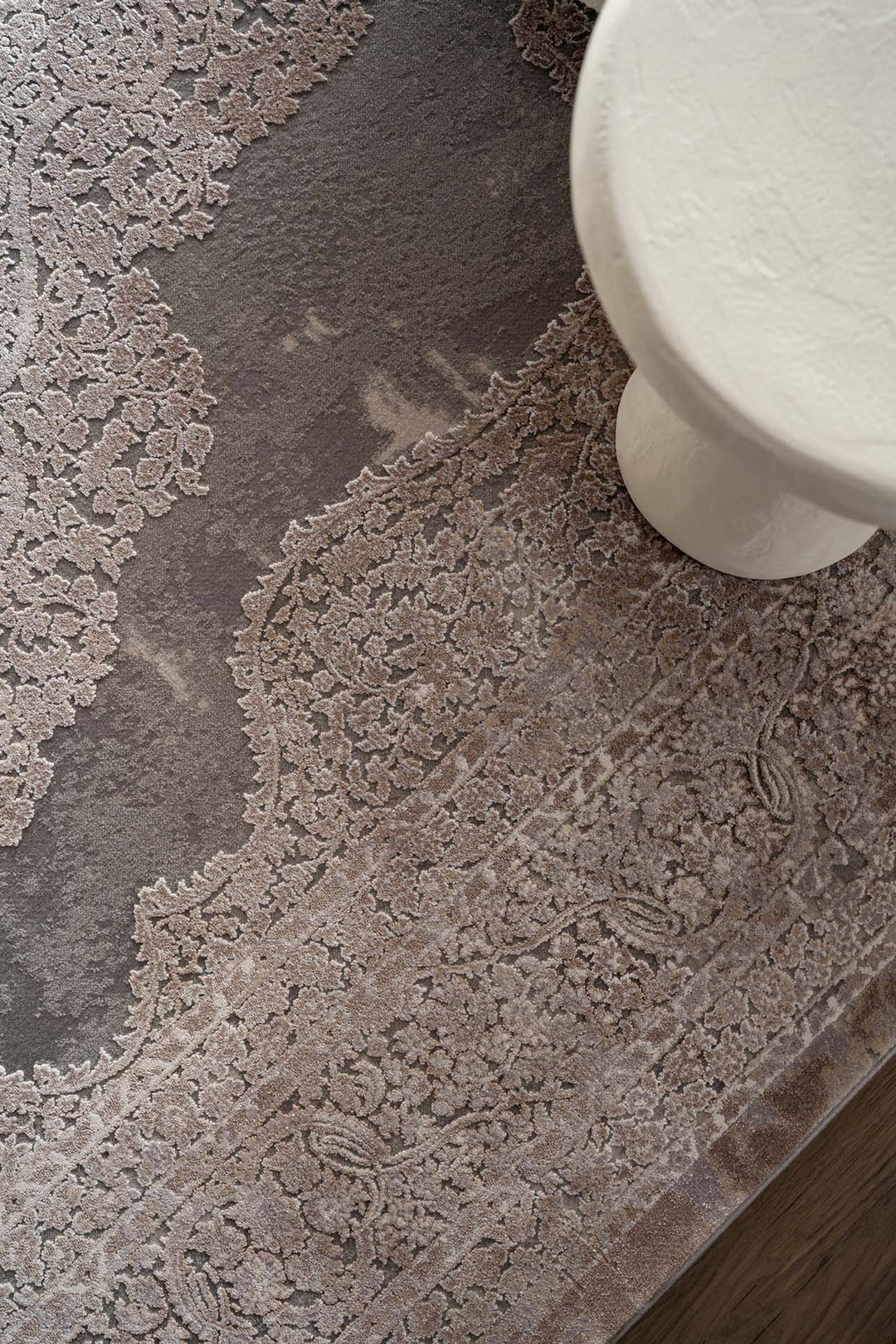 Vintage Χαλί Γκρι-Μπεζ Bamboo Silk Royal Carpet 200X300 (5988D)