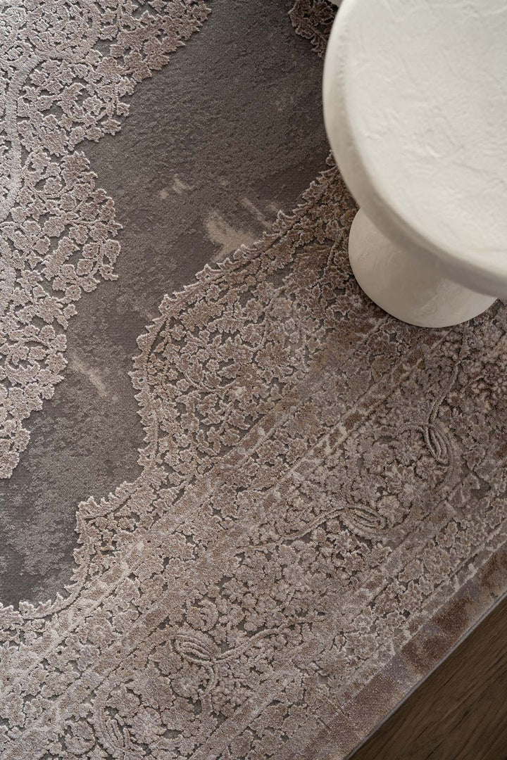 Vintage Χαλί Γκρι-Μπεζ Bamboo Silk Royal Carpet 200X300 (5988D)