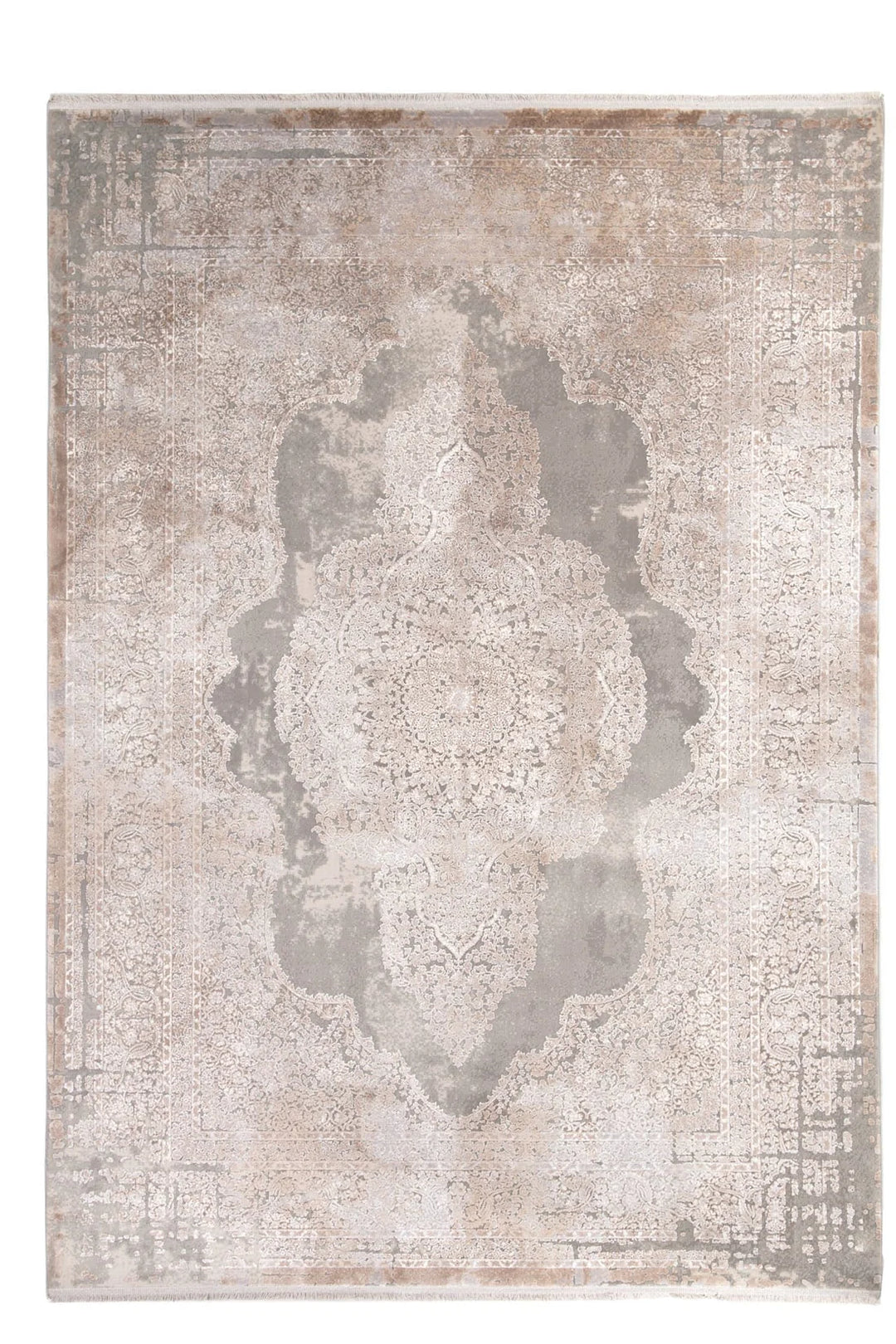 Vintage Χαλί Γκρι-Μπεζ Bamboo Silk Royal Carpet 200X300 (5988D)