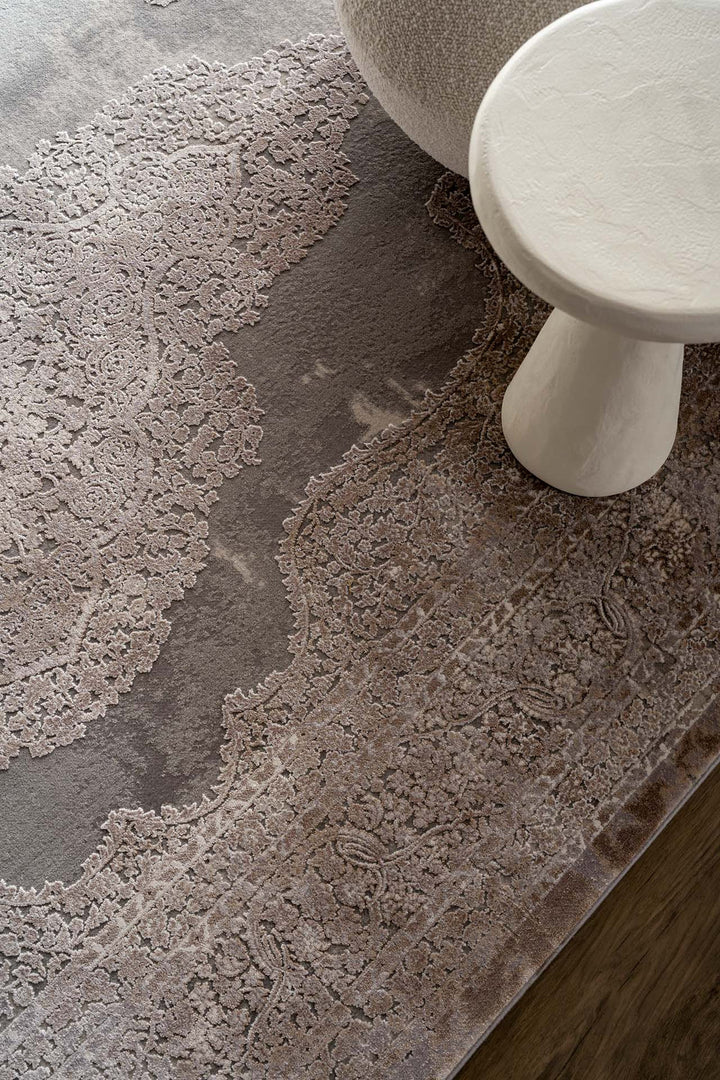 Vintage Χαλί Γκρι-Μπεζ Bamboo Silk Royal Carpet 200X300 (5988D)