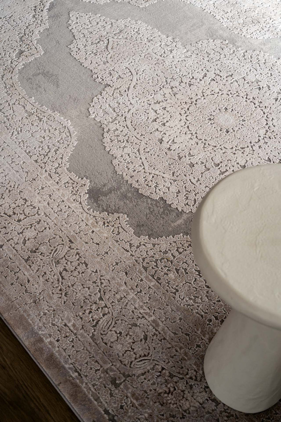 Vintage Χαλί Γκρι-Μπεζ Bamboo Silk Royal Carpet 200X300 (5988D)