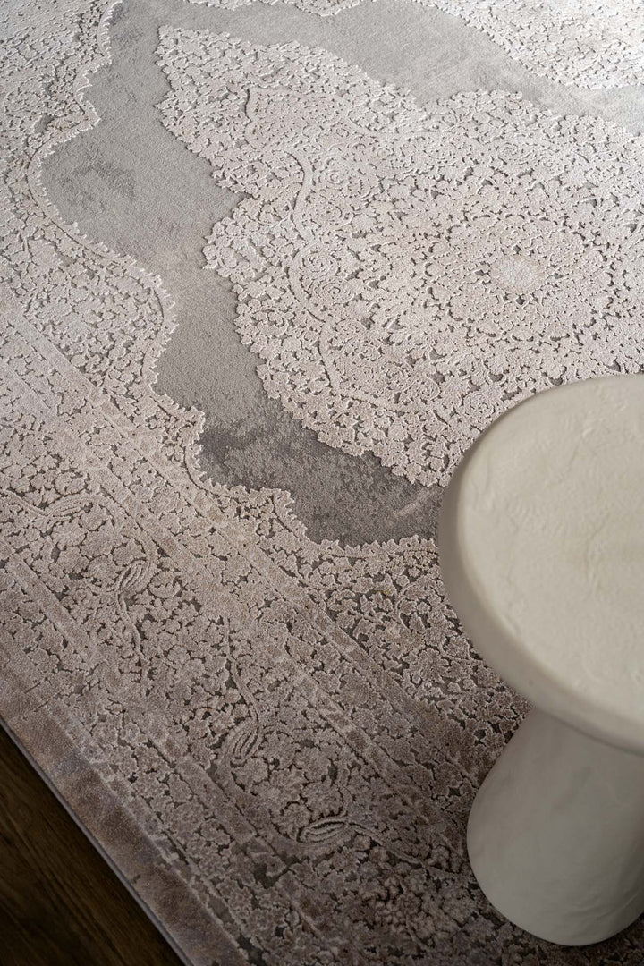 Vintage Χαλί Γκρι-Μπεζ Bamboo Silk Royal Carpet 200X300 (5988D)