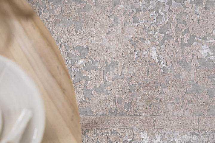 Vintage Χαλί Γκρι-Μπεζ Bamboo Silk Royal Carpet 240X300 (8097A)