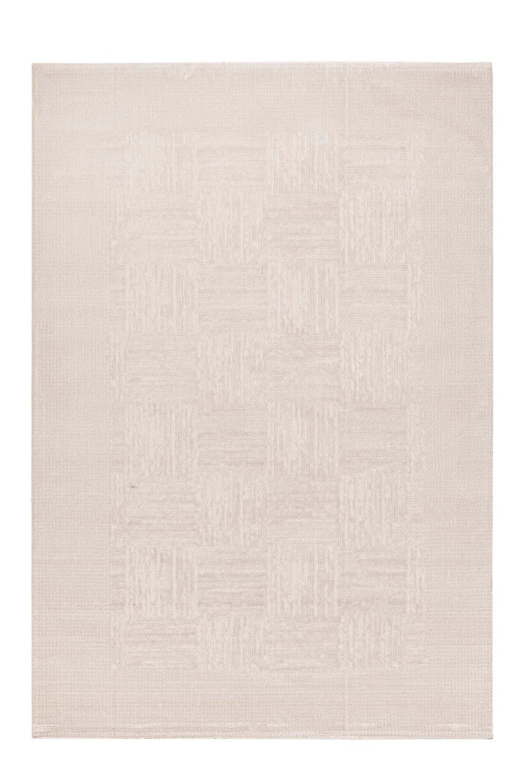 Μοντέρνο Χαλί Εκρού Σετ Κρεβατοκάμαρας 3τμχ Bianca Royal Carpet (680ACREAM)