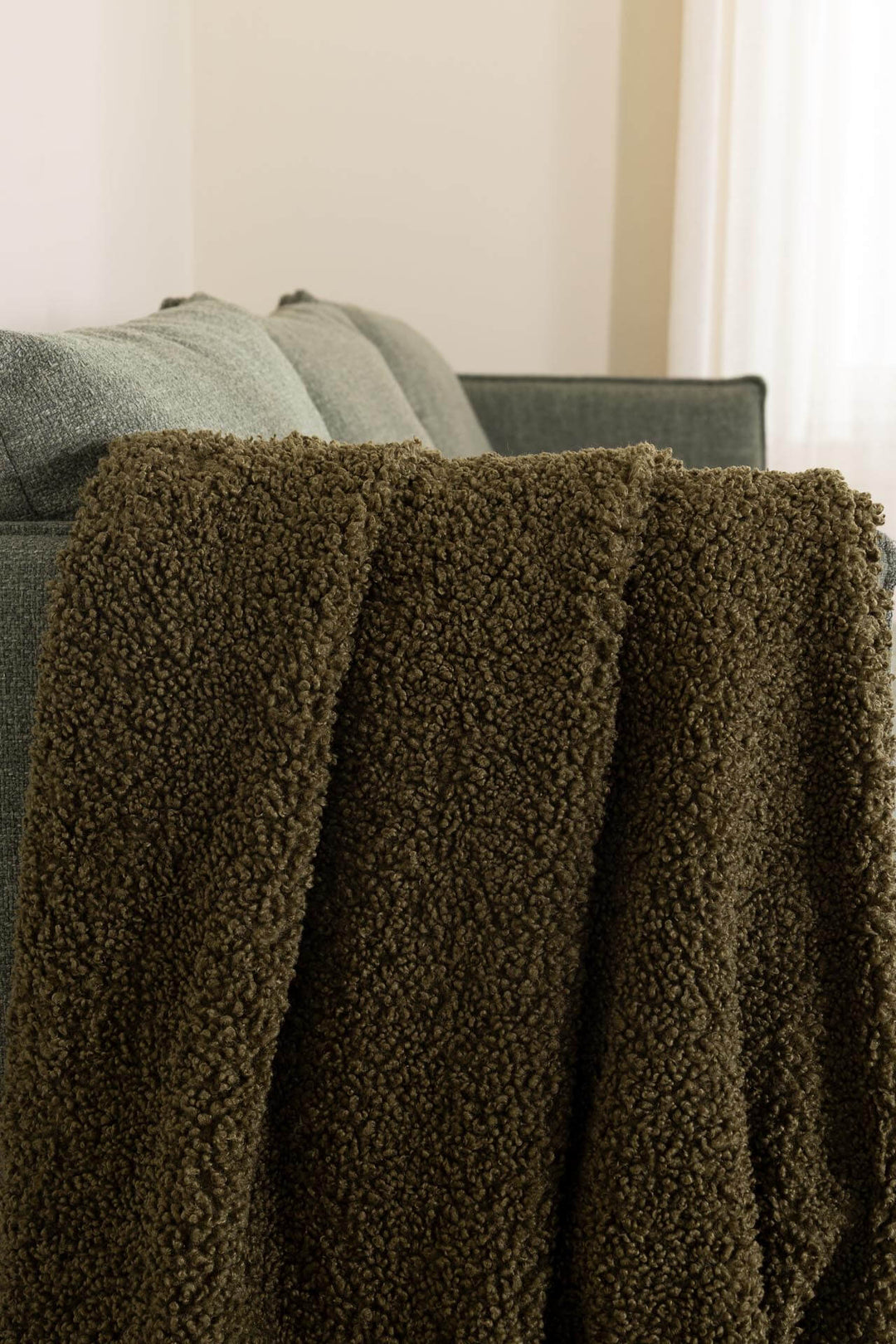 Κουβέρτα Καναπέ Λαδί Snug 150X200 Royal Carpet