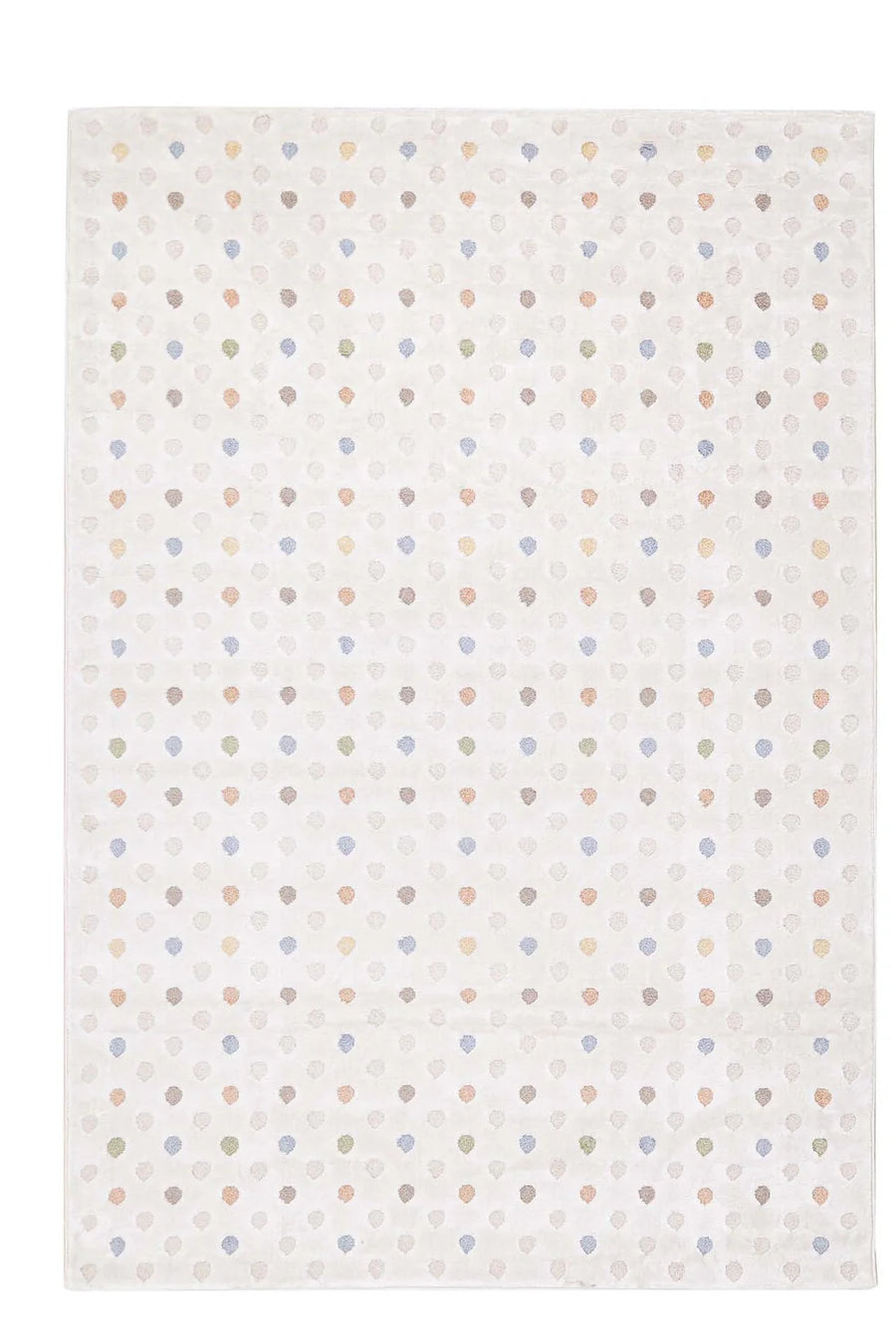 Παιδικό Χαλί Εκρού Με Πουά Σχέδιο Lora Kids Royal Carpet 80X150cm