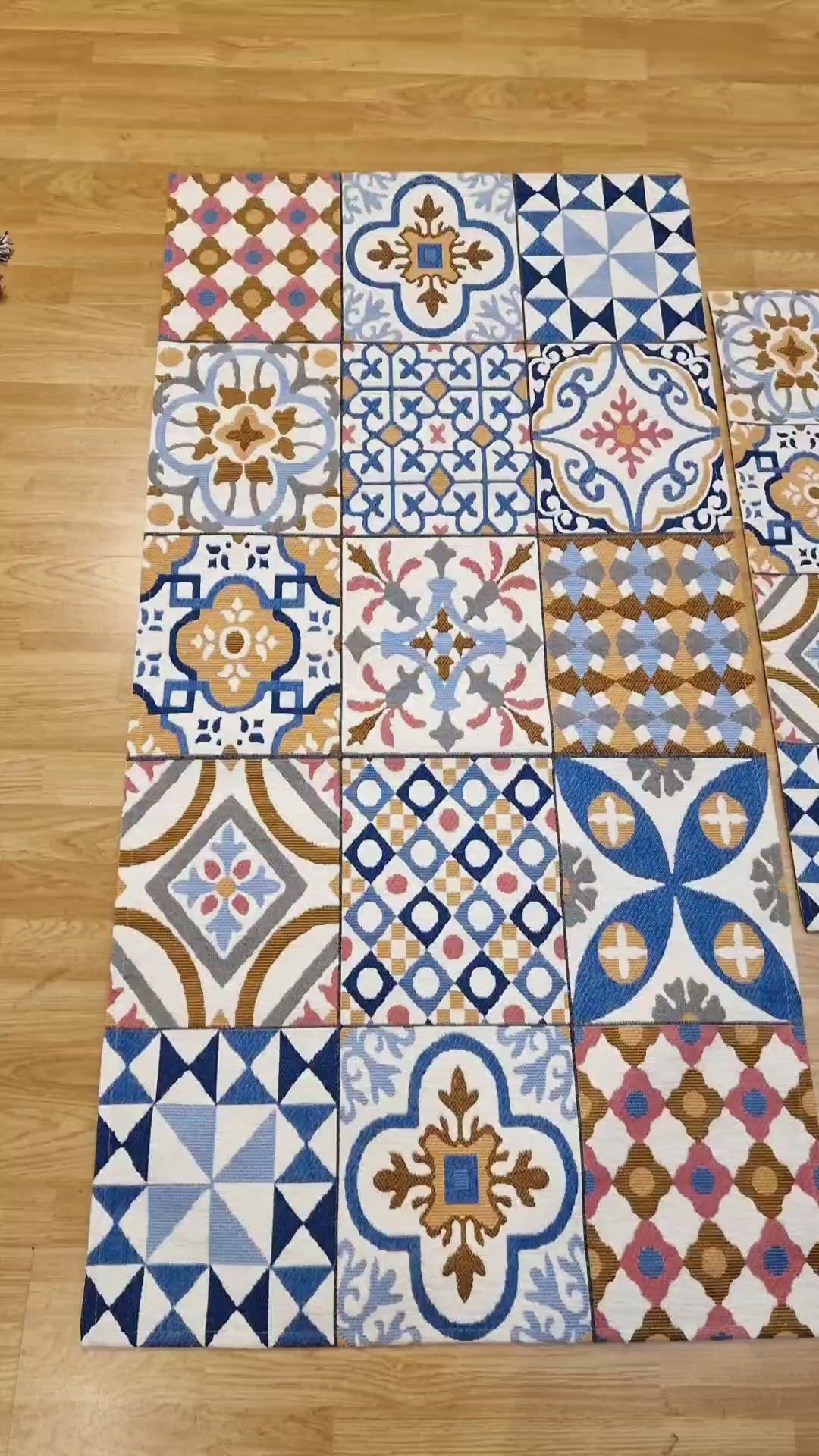 Χαλί Αντιολισθητικό με Μοτίβο Πλακάκι Canvas Royal Carpet (213X)