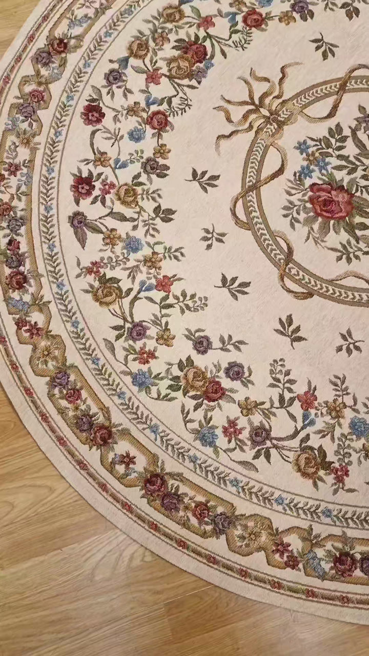 Χαλί Αντιολισθητικό Φλοράλ Μπεζ Canvas Classic Royal Carpet (520J)