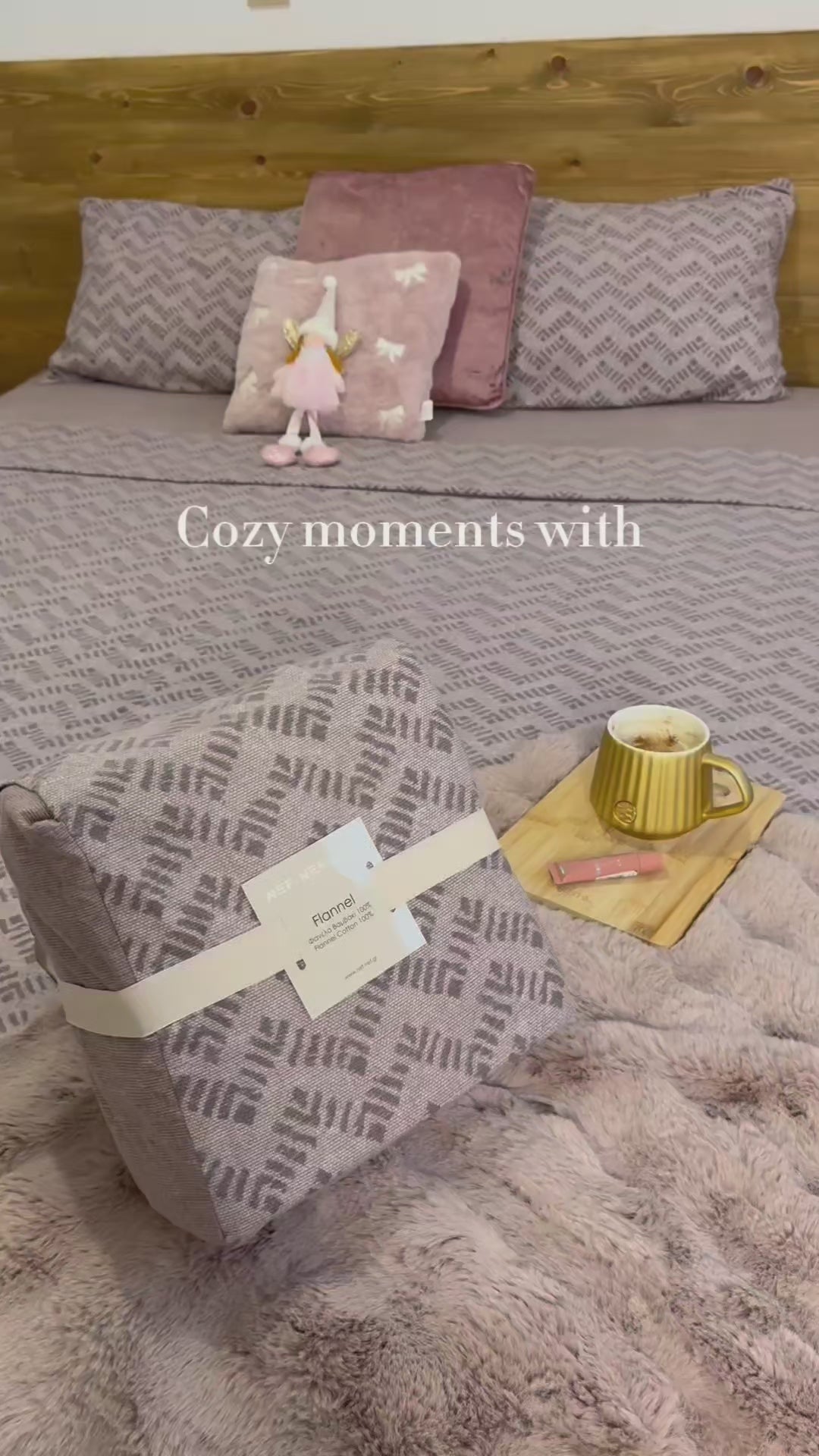 Σετ Φανελένια Παπλωματοθήκη Υπέρδιπλη Μόκκα Otrando 240Χ230 Nef-Nef Homeware