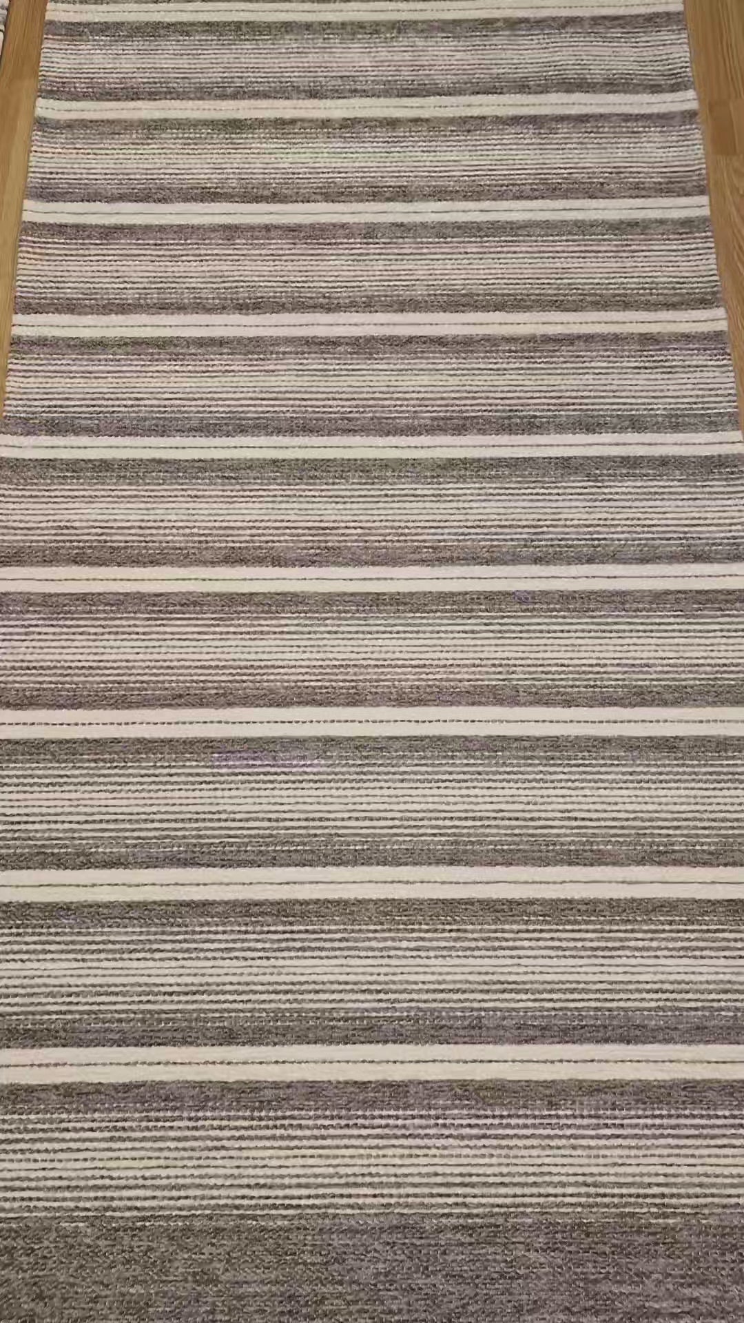 Χαλί Αντιολισθητικό Ριγέ Γκρι Laos Royal Carpet 0.75Χ1.60