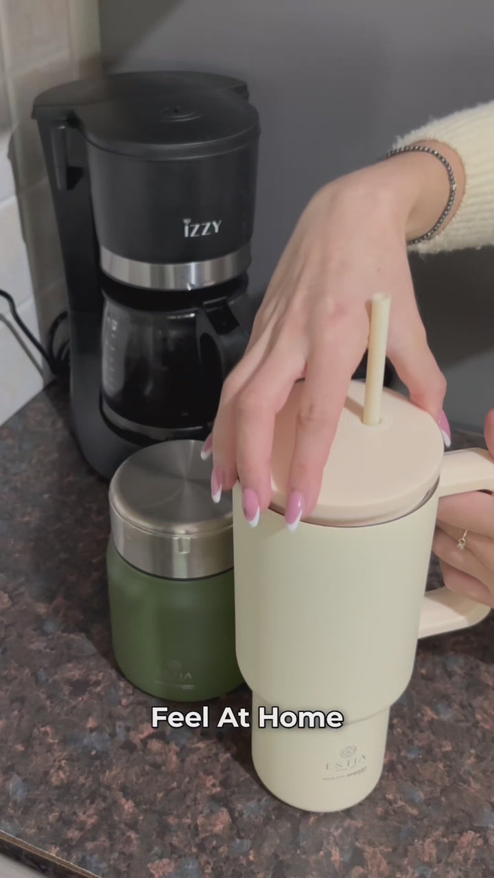 Estia Φαγητοδοχείο Θερμός Με Κουτάλι Save The Aegean 0.5lt Πράσινο Forest Spirit Lunch Pot