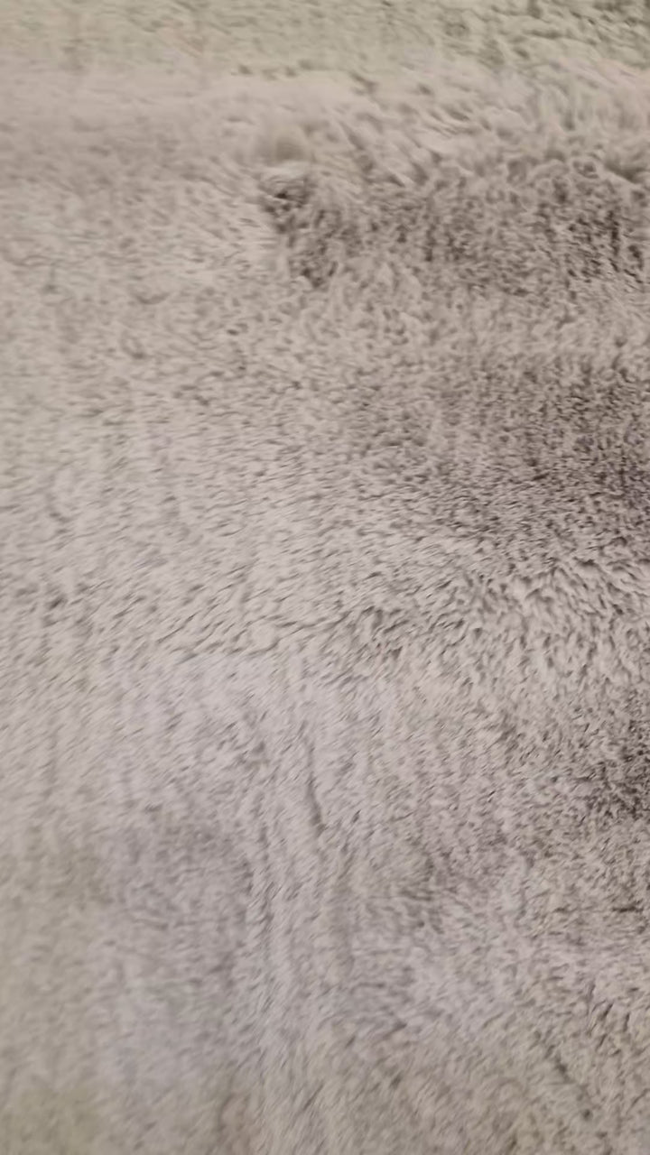 Στρογγυλό Γούνινο Χαλί Γκρι Συνθετικη Γούνα Bunny Royal Carpet 2.00X2.00