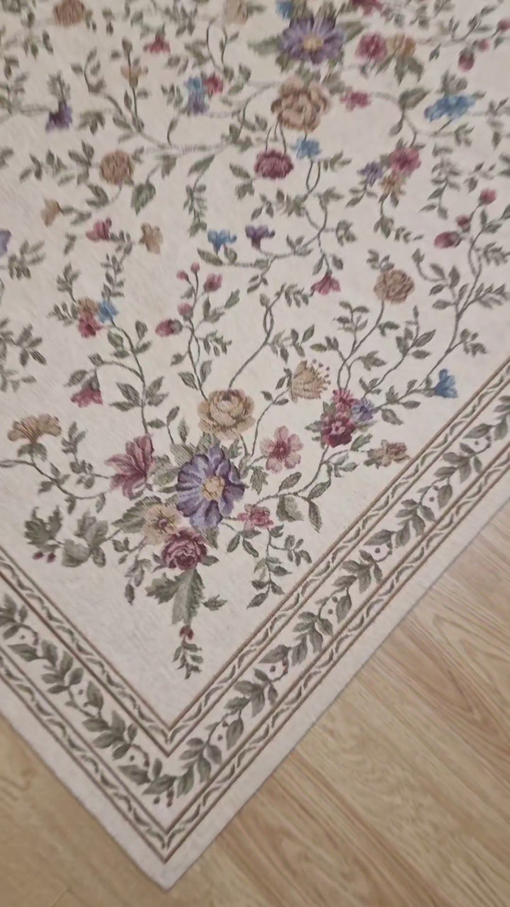 Χαλί Αντιολισθητικό Φλοράλ Μπεζ Canvas Classic Royal Carpet (821J)
