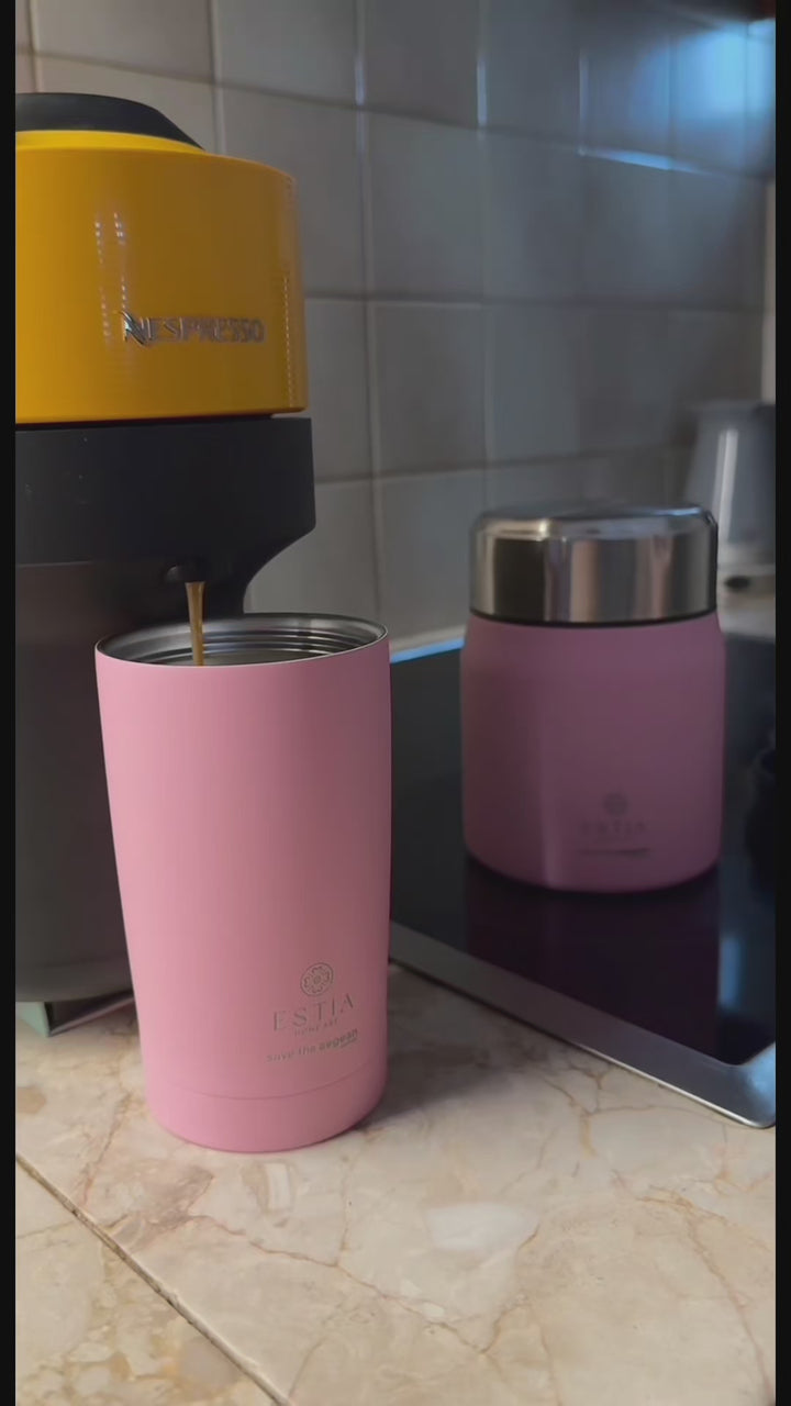 Estia Ποτήρι Θερμός Save The Aegean 350ml Ροζ Blossom Rose Travel Mug