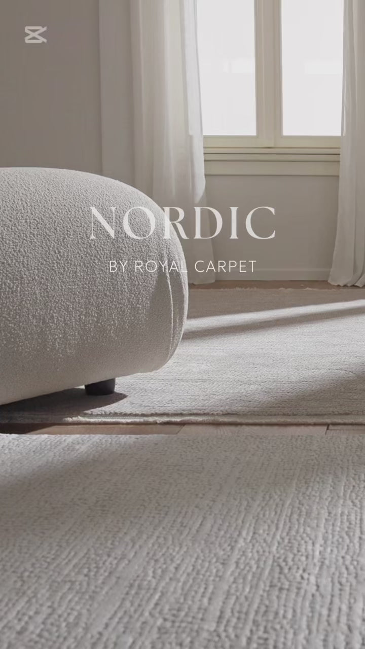 Μοντέρνο Χαλί Εκρού Nordic 160Χ230 Royal Carpet (394J)