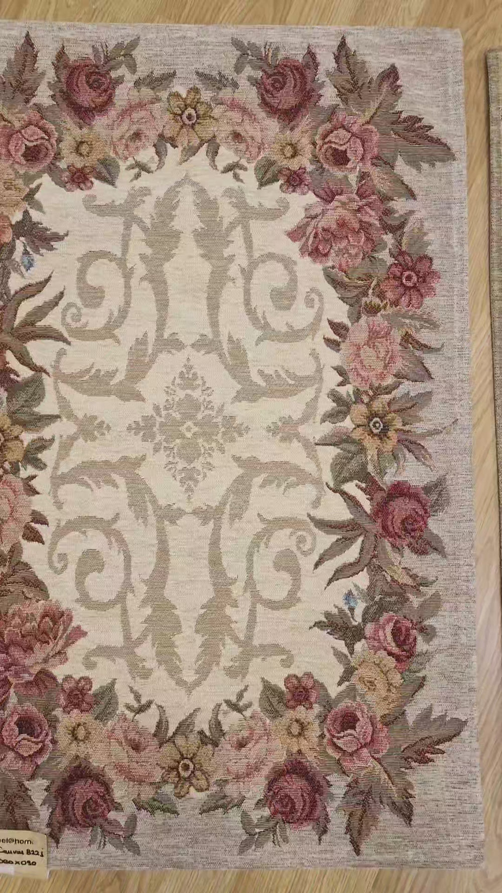 Χαλί Αντιολισθητικό Φλοράλ Μπεζ Canvas Classic Royal Carpet (822J)