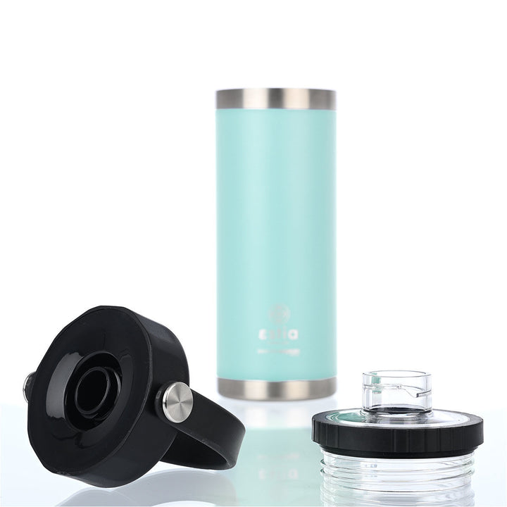 Estia Μπουκάλι Θερμός Με Λουράκι Save The Aegean 500ml Τιρκουάζ Bermuda Green Travel Chug